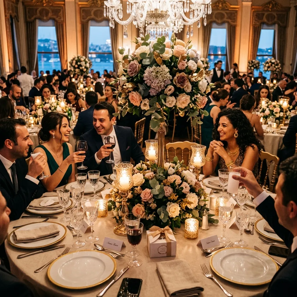 Düğünde çekilmiş gün batımı çift fotoğrafı